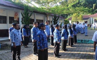 Upacara Peringatan HUT RI ke 80 di SMAN 1 Angkola Selatan